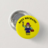 タイ最高のヤ付き雌整備士及びレンチボタン 缶バッジ (正面&裏面)