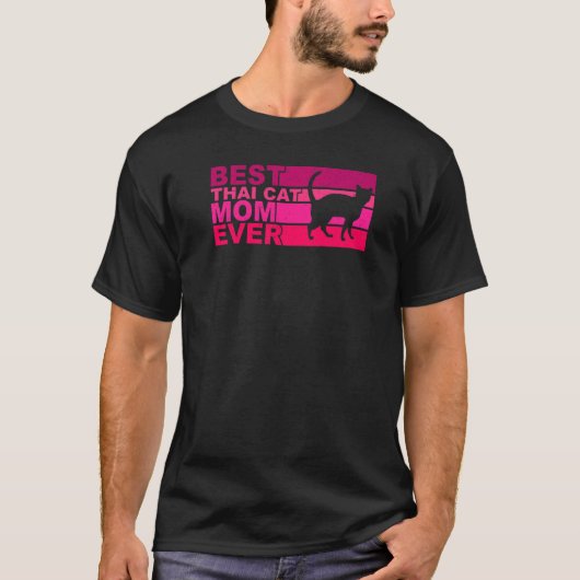 タイ最高の猫ママ Tシャツ (正面)