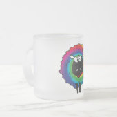 タイ染料の羊 フロストグラスマグカップ (正面左)