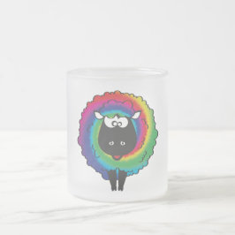 タイ染料の羊 フロストグラスマグカップ