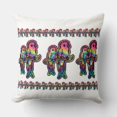 タイ染料ケツァル鳥 クッション (正面)