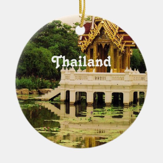 タイ水庭 セラミックオーナメント (正面)