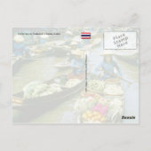 タイ浮揚市場 ポストカード (裏面)