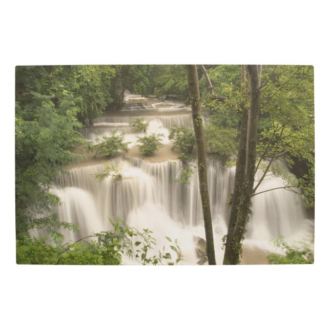 タイ淮前花林の滝 メタルプリント (正面)