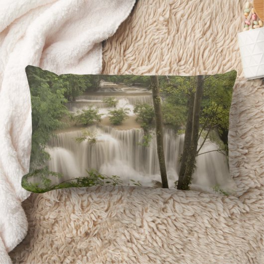 タイ淮前花林の滝 ランバークッション (ブランケット)