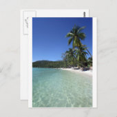 タイ熱帯島パラダイスビーチ海岸 ポストカード (正面/裏面)