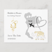 タイ熱帯結婚の目的地 案内ポストカード (正面)