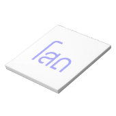 ☆タイ独身の語文字のSOHT ☆ ノートパッド (回転)