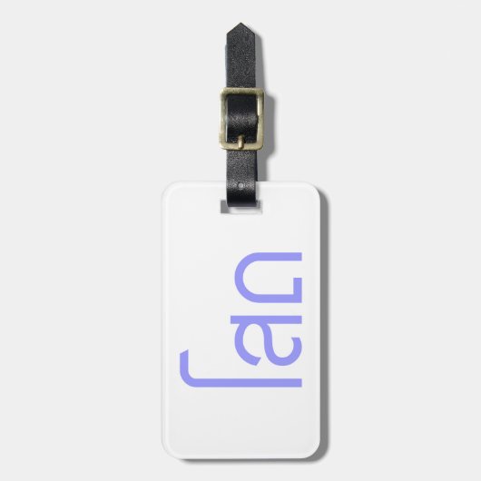 ☆タイ独身の語文字のSOHT ☆ ラゲッジタグ (正面縦)