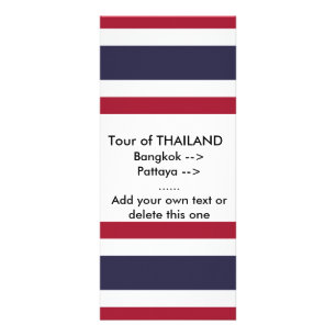タイ王国の国旗をデザインしたラックカード ラックカード