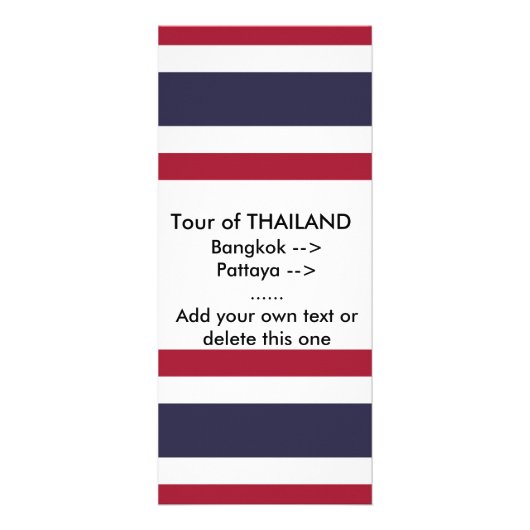 タイ王国の国旗をデザインしたラックカード ラックカード (正面)