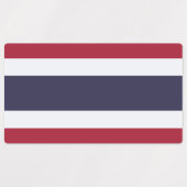 タイ王国の国旗付き愛国ラベル ラベル (デザイン1)