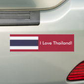 タイ王国の旗ステッカー バンパーステッカー (車上)