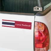 タイ王国の旗ステッカー バンパーステッカー (トラック上)