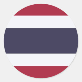 タイ王国の旗ステッカー ラウンドシール