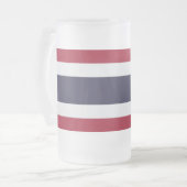 タイ王国国旗のフロストガラス マグカップ (正面左)