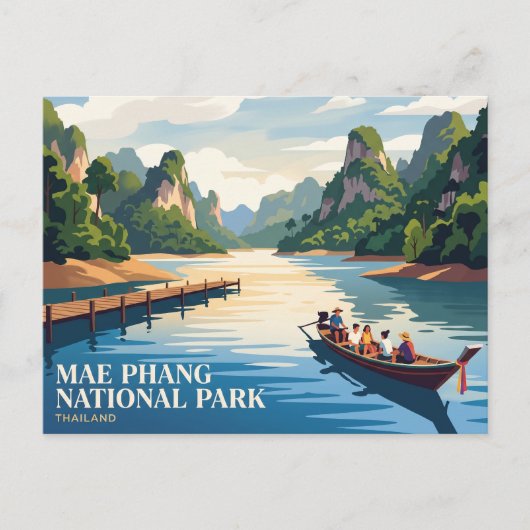 タイ王国　メーパン国立公園 ポストカード (正面)
