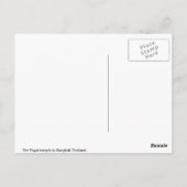 タイ王室のバンコクの寺院。 ポストカード (裏面)