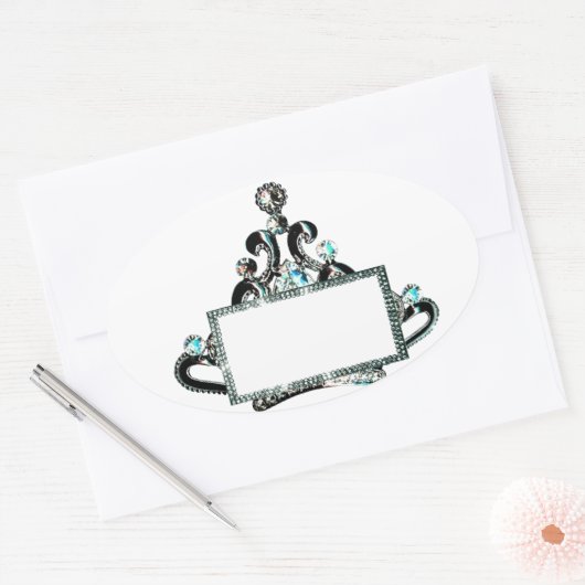 タイ王室のララベルをパーソナライズ! 楕円形シール (封筒)