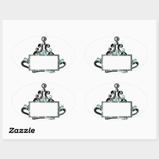 タイ王室のララベルをパーソナライズ! 楕円形シール (シート)