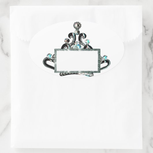 タイ王室のララベルをパーソナライズ! 楕円形シール (バッグ)