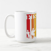 タイ素晴らしムパーソナライズされた魚釣り コーヒーマグカップ (左)