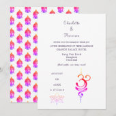 タイ結婚の行先 招待状 (正面/裏面)