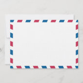 タイ航空郵便 結婚式後パーティーのお知らせ 招待状 (裏面)