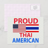 タイ誇りを持った系アメリカ人 ポストカード (正面/裏面)