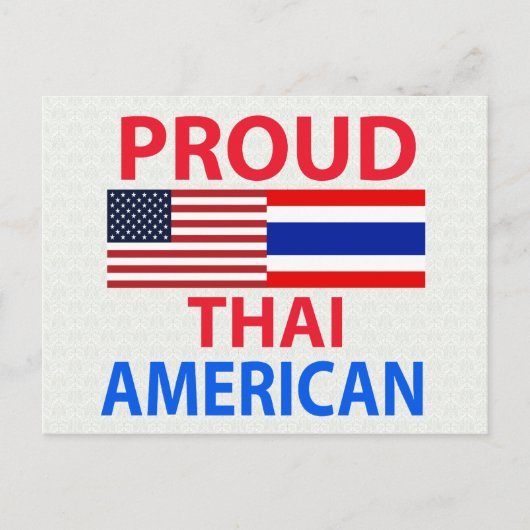 タイ誇りを持った系アメリカ人 ポストカード (正面)