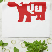 タイ語で☆の大きなPUM PUI脂肪☆ キッチンタオル (折り畳み)