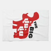 タイ語で☆の大きなPUM PUI脂肪☆ キッチンタオル (横)