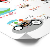 タイ語とイラストレーション ポスター (角)