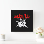 タイ語のス間抜け☆プトでドップ・サロップ・サライを叩☆ スクエア壁時計 (ホーム)