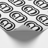 タイ語の3 / 三 / ๓ (サン) タイ文字 ラッピングペーパー (角)