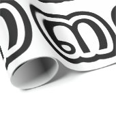 タイ語の3 / 三 / ๓ (サン) タイ文字 ラッピングペーパー (ロールコーナー)