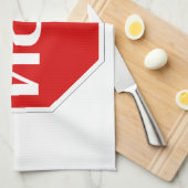 タイ語ストップでタイの交通のサイン⚠ YOOT ⚠ キッチンタオル (四つ折り)