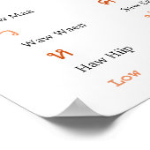 タイ語子音クラスポスター ポスター (角)