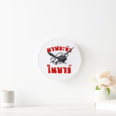 タイ語書体字☆ ラウンド壁時計 (ホーム)