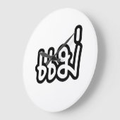 タイ語母語 – แม่ /メー語 – タイ語台本 ラージ壁時計 (傾斜)