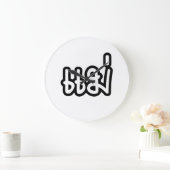 タイ語母語 – แม่ /メー語 – タイ語台本 ラージ壁時計 (ホーム)