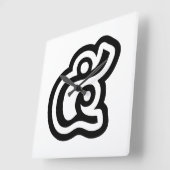 タイ語5 / 5 / (ハ๕ア/ハ)タイ語 スクエア壁時計 (傾斜)