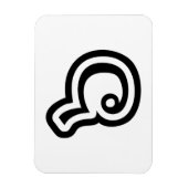 タイ語6 / 6 / ๖ （ホ/ホク）タイ語 マグネット (縦)