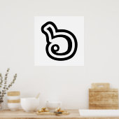 タイ語6 / 6 / (๖Ho/Hok)タイ語 ポスター (キッチン)