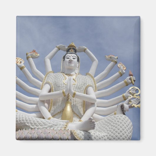 タイ語、サムイ語、サムイ語)。ワットプライ3 マグネット (正面)