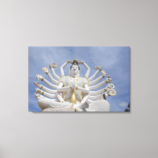 タイ語、サムイ語、サムイ語)。ワットプライ キャンバスプリント (正面)