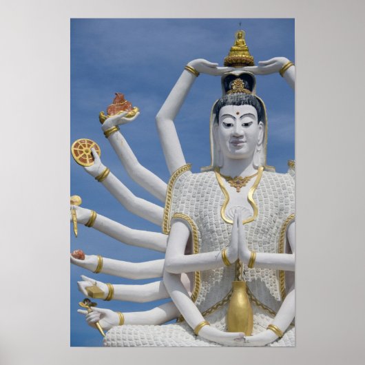 タイ語、サムイ語、サムイ語)。ワットプライ ポスター (正面)