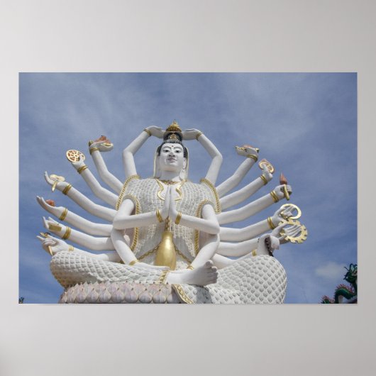 タイ語、サムイ語、サムイ語)。ワットプライ ポスター (正面)