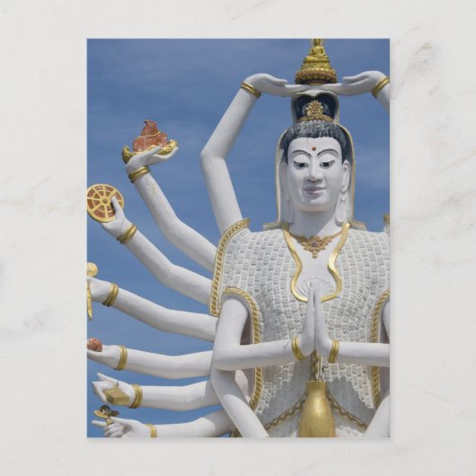 タイ語、サムイ語、サムイ語)。ワットプライ ポストカード (正面)