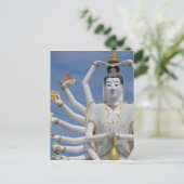 タイ語、サムイ語、サムイ語)。ワットプライ ポストカード (スタンド正面)